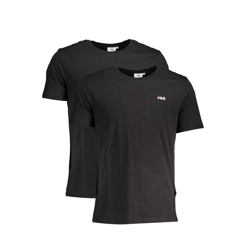 Fila Black Cotton Men TShirt