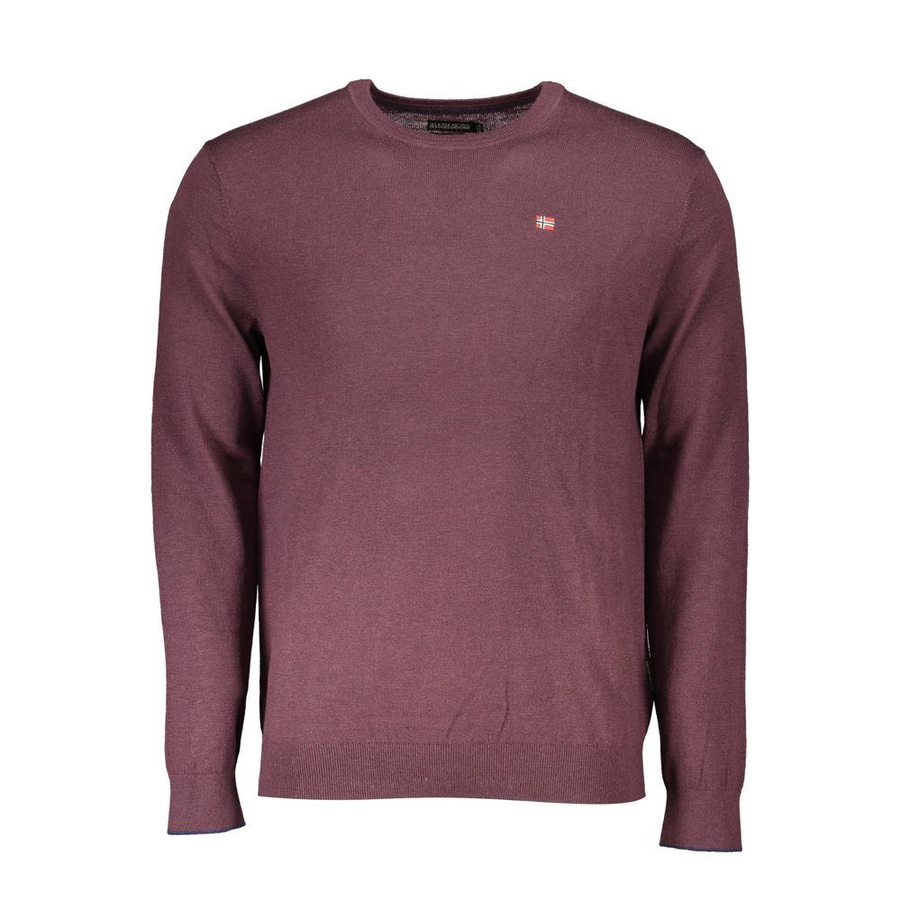 Napapijri Purple Wool Men Sweater