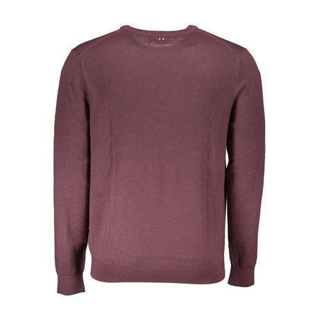 Napapijri Purple Wool Men Sweater