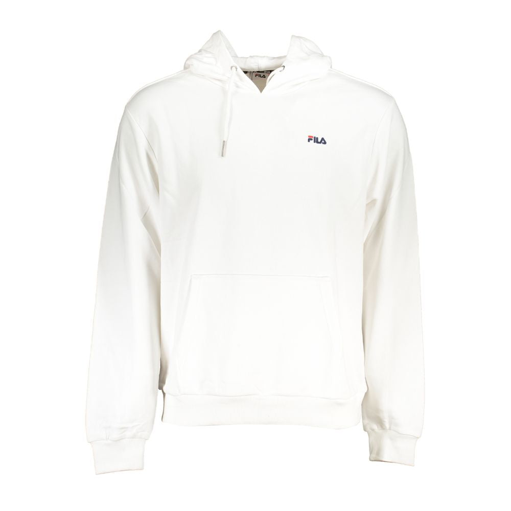 Fila Chic White Cotton Blend Hooded Sweater