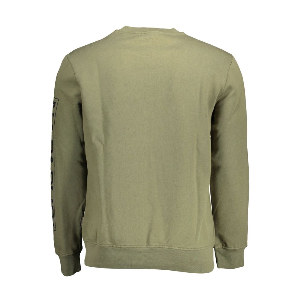 Napapijri Green Cotton Men Sweater