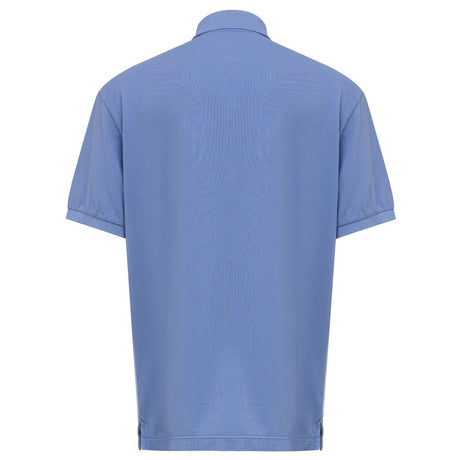 Canali Blue Cotton Polo Shirt