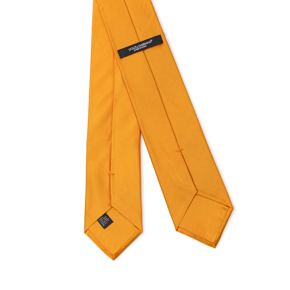 Dolce & Gabbana Orange Silk Ties & Bowty