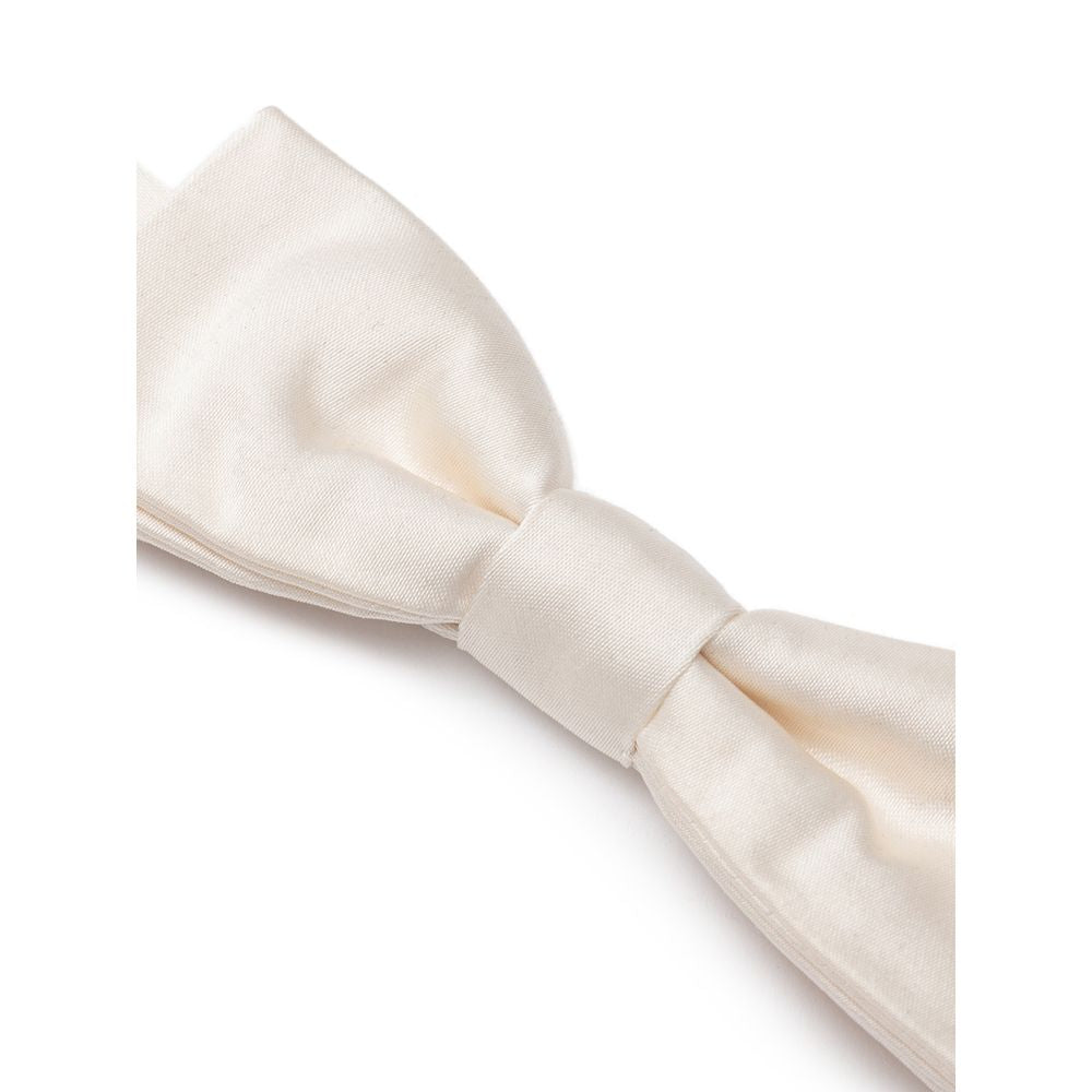 Dolce & Gabbana White Silk Ties & Bowty