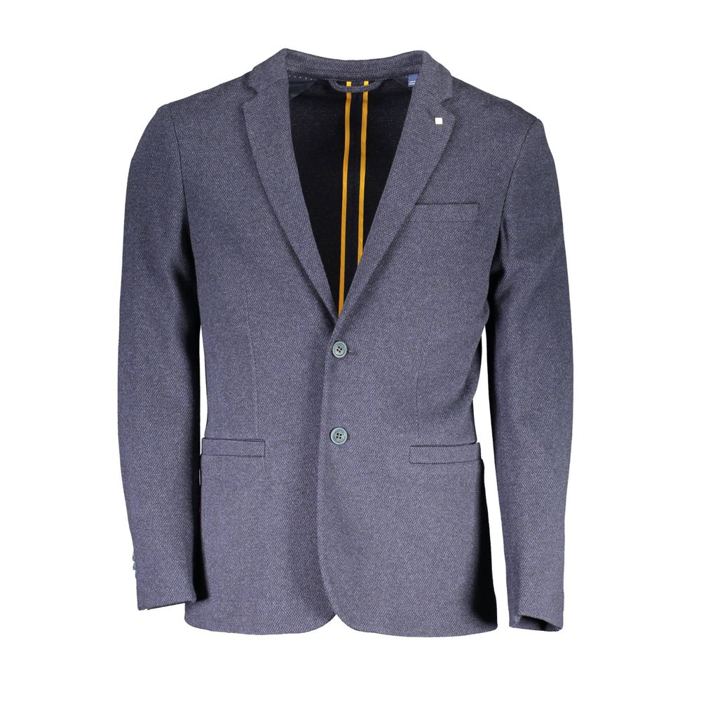 Gant Blue Cotton Men Jacket