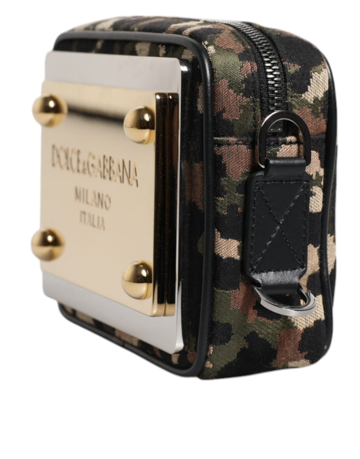 Dolce & Gabbana Multicolor Leopard Jacquard DG Logo Crossbody Bag