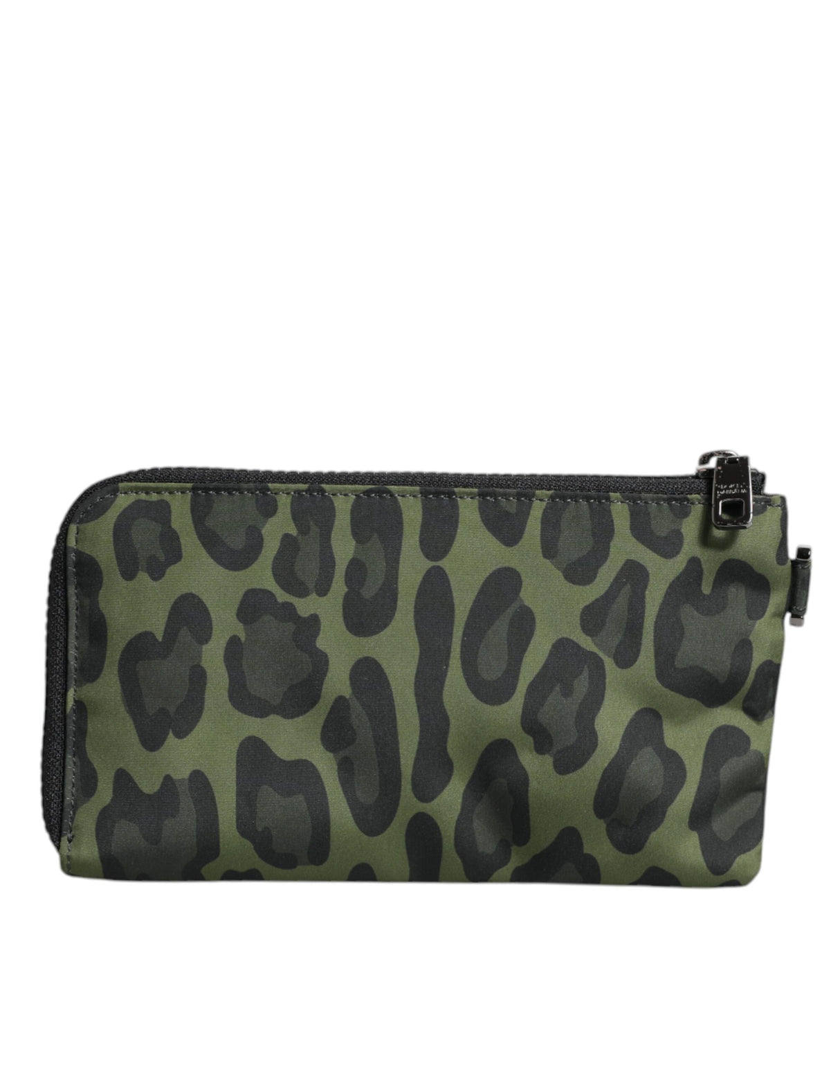 Dolce & Gabbana Green Leopard Leather Logo Plaque Multifunctional Kit Bag