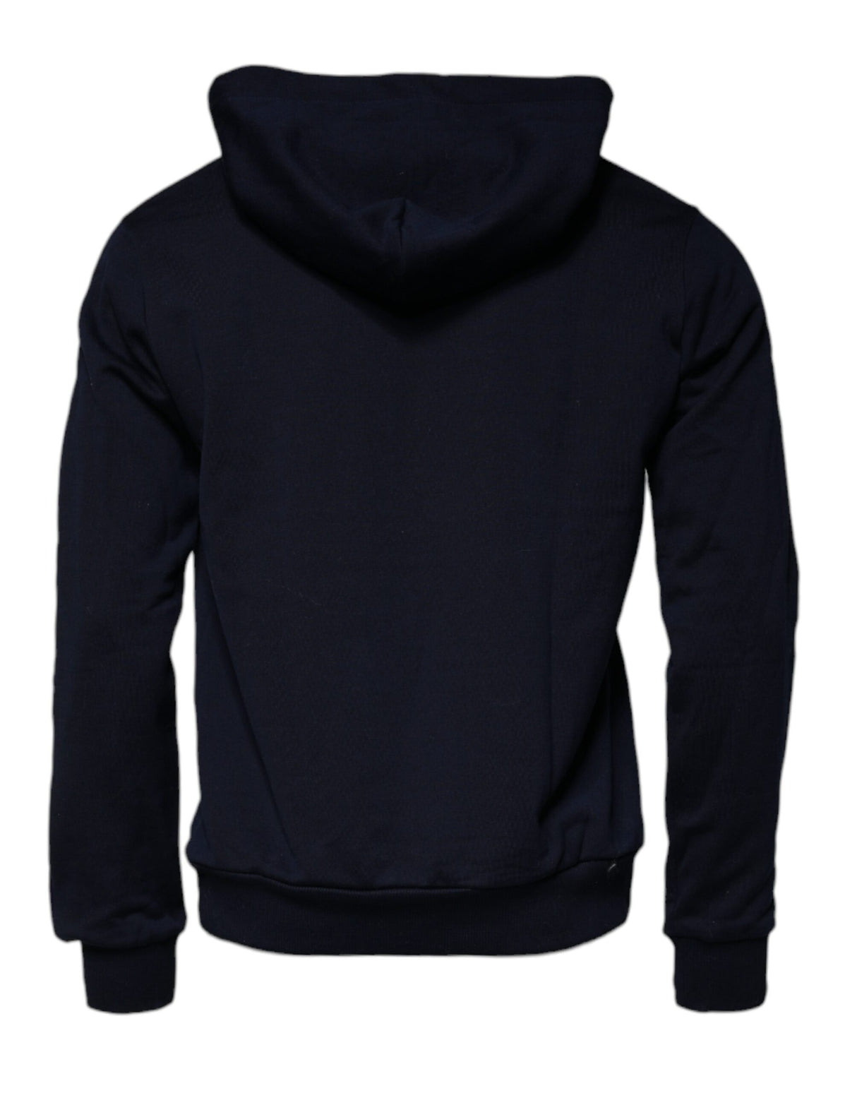 Dolce & Gabbana Blue Crown Cotton Hooded Sweatshirt Sweater