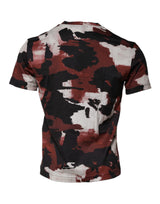 Dolce & Gabbana Multicolor Camouflage Crew Neck T-shirt