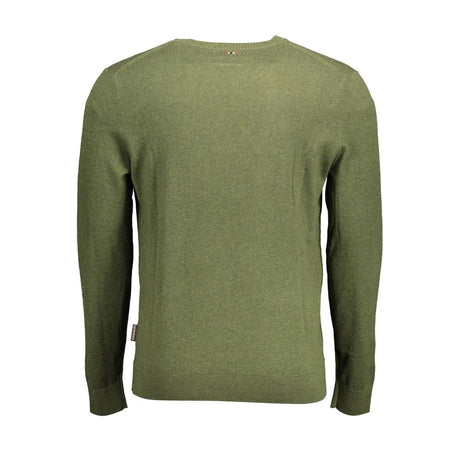 Napapijri Green Cotton Men Sweater