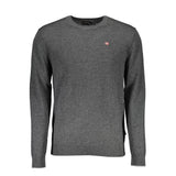 Napapijri Gray Wool Men Sweater