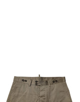 Dolce & Gabbana Dark Khaki Cotton Stretch Casual Chino Shorts