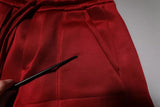 Dolce & Gabbana Maroon Viscose Nylon Mid Waist Bermuda Shorts