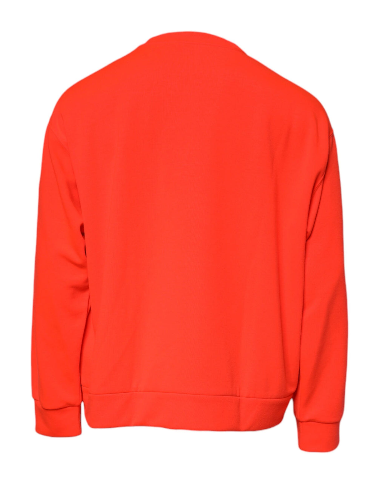 Dolce & Gabbana Red Logo Polyester Crew Neck Sweatshirt Sweater