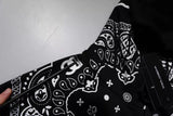 Dolce & Gabbana Black Bandana Hooded Men Sweatshirt Sweater