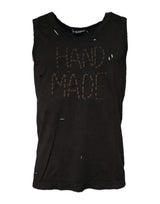 Dolce & Gabbana Black Sleeveless Round Neck Tank T-shirt