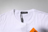 Dolce & Gabbana White Logo Tape Cotton Crew Neck T-shirt