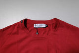 Dolce & Gabbana Red DG Logo Cotton Crew Neck T-shirt