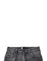 Dolce & Gabbana Dark Gray Washed Cotton Skinny Men Denim Jeans