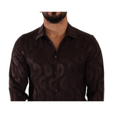 Dolce & Gabbana Bordeaux Silk Shirt