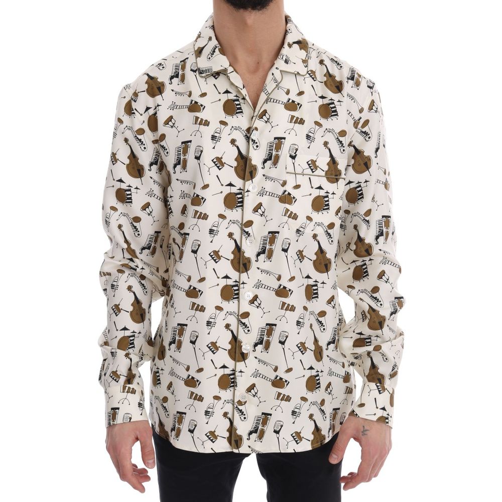 Dolce & Gabbana Multicolor Silk Shirt