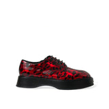 Dolce & Gabbana Red Calfskin Leather Formal