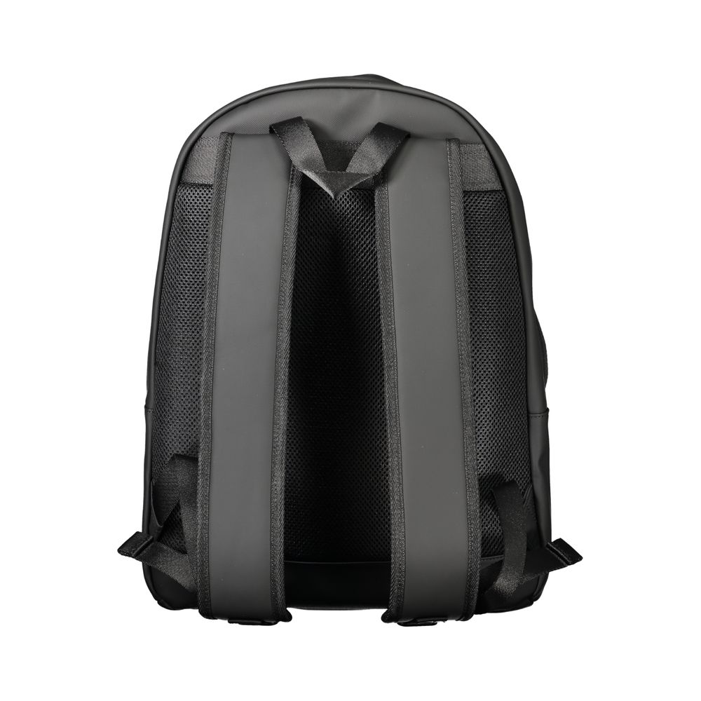 Tommy Hilfiger Black Polyethylene Men Backpack