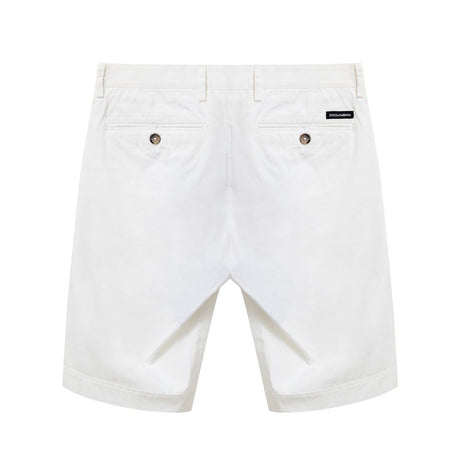 Dolce & Gabbana White Cotton Short