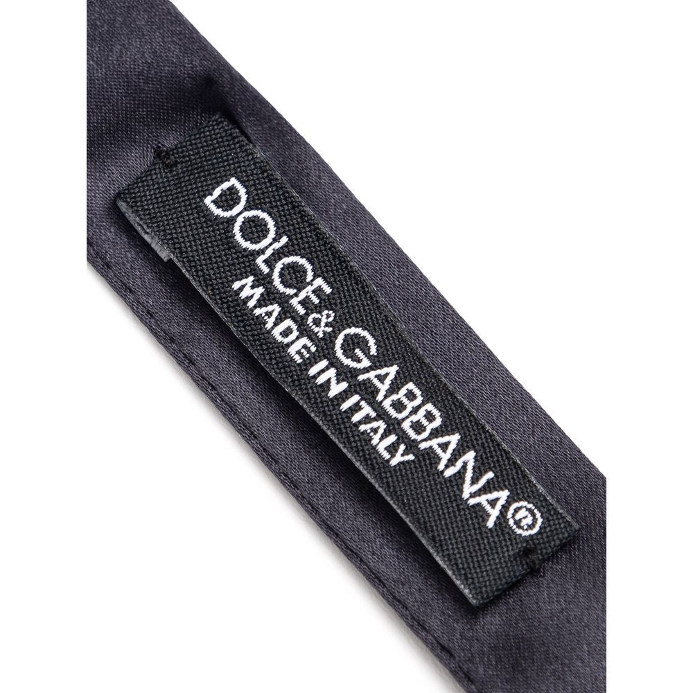 Dolce & Gabbana Gray Silk Ties & Bowty