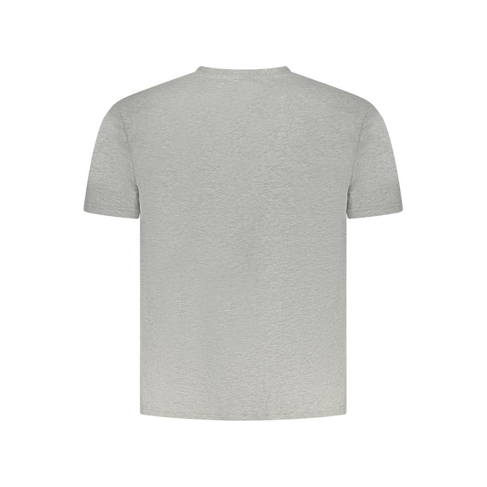 North Sails Gray Cotton Men T-Shirt