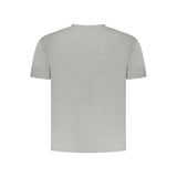 North Sails Gray Cotton Men T-Shirt