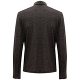 Corneliani Gray Wool Polo Shirt