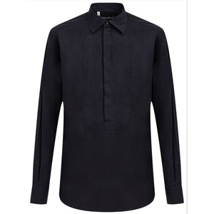 Dolce & Gabbana Navy Blue Cotton Shirt