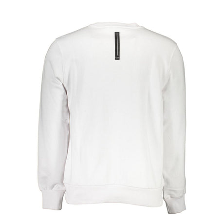 Cavalli Class White Cotton Men Sweater