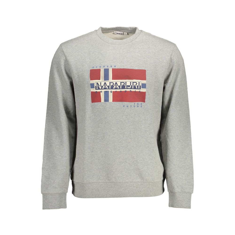 Napapijri Gray Cotton Men Sweater