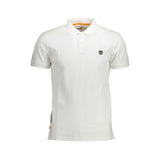 Timberland White Cotton Men Polo