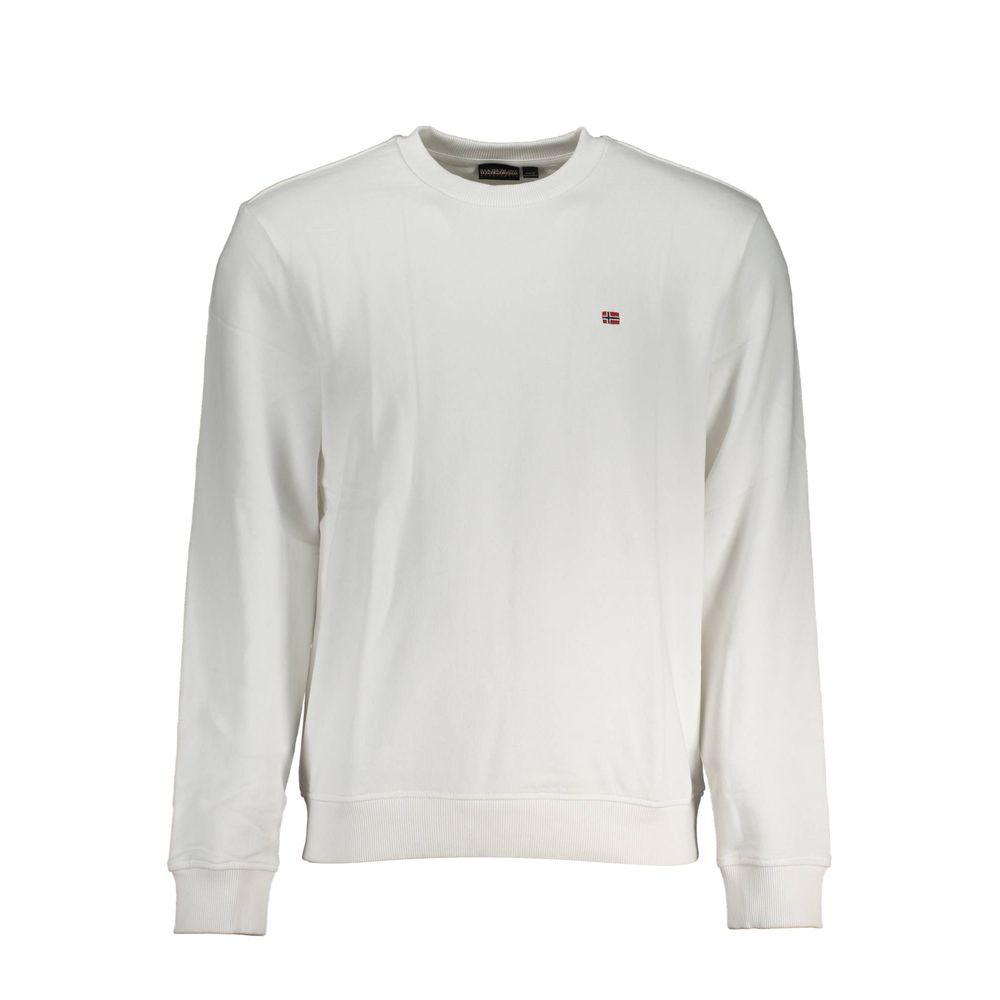 Napapijri White Cotton Men Sweater