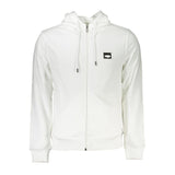 Cavalli Class White Cotton Men Sweatshirt