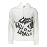 Cavalli Class White Cotton Men Sweatshirt