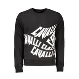 Cavalli Class Black Cotton Men Sweater