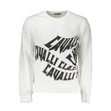 Cavalli Class White Cotton Men Sweater