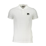 Cavalli Class White Cotton Men Polo Shirt