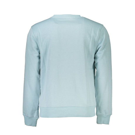 Cavalli Class Light Blue Cotton Men Sweater