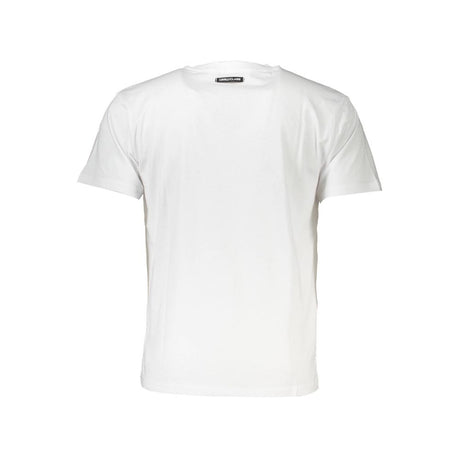 Cavalli Class White Cotton Men T-Shirt