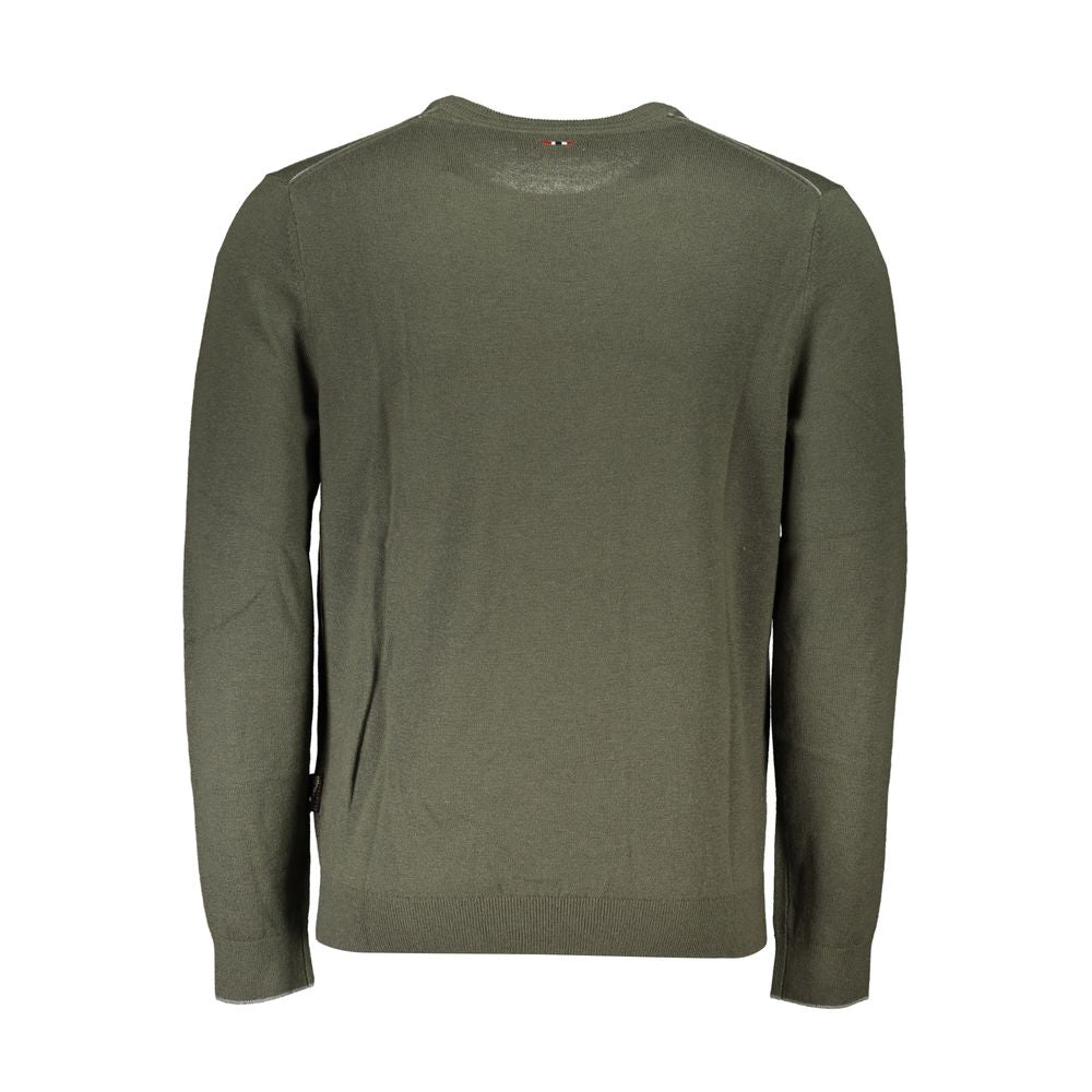 Napapijri Green Fabric Men Sweater