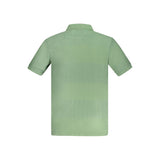 Guess Jeans Green Cotton Men Polo Shirt