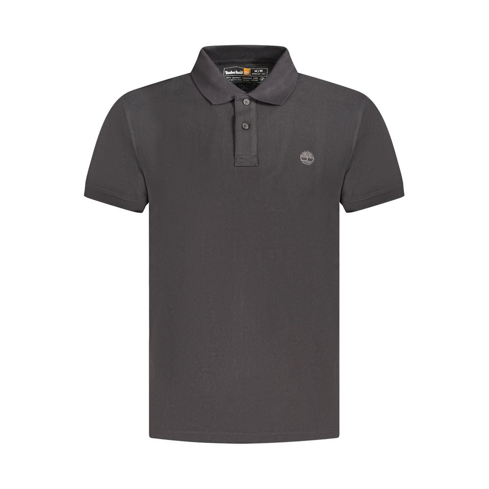 Timberland Black Cotton Men Polo Shirt