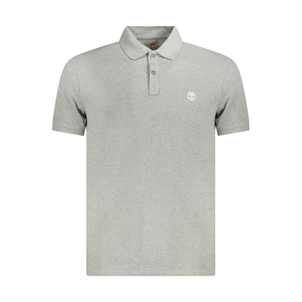 Timberland Gray Cotton Polo Shirt