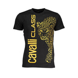 Cavalli Class Black Cotton T-Shirt