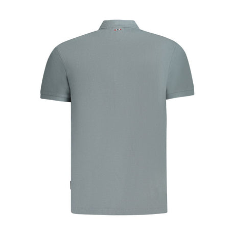 Napapijri Gray Cotton Mens Polo Shirt